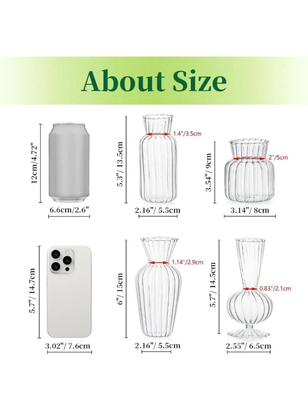 Set of 16 Mini Clear Glass Bud Vases for Wedding & Home Decor, Cute Centerpieces